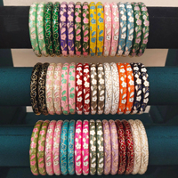 Gelang Enamel Cloisonne Vintage Lapisan Emas 18K Relief Bunga Berlian 0.6 Pencampuran Warna Halus Tanpa Pudar