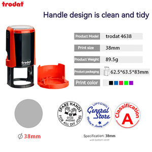 <span class=keywords><strong>Tampon</strong></span> en caoutchouc de bureau Trodat <span class=keywords><strong>Tampon</strong></span> de comptabilité des déchets avec <span class=keywords><strong>copie</strong></span> payée sceau non valide Cash Received Paid Tumbler Seal Transfer Seal - Product Image 4