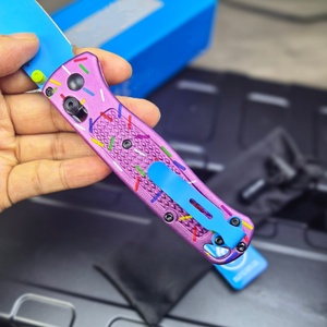 Cuchillo de Bolsillo para Camping BM535 de Grado Industrial con Hoja de Acero S30V con Punta de Lanza y Borde Plano, Mango de Aleación de Aluminio de Color, Personalizable OEM - Product Image 3