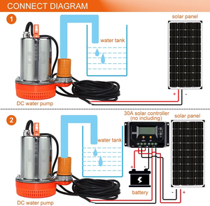 <span class=keywords><strong>Bomba</strong></span> <span class=keywords><strong>Sumergible</strong></span> de Pistón para Jardín y Agricultura, de Agua Limpia, con Energía Solar de 12v 24v 48v, Precio de Fábrica - Product Image 5