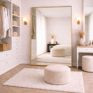 Takara - Full Length Gold Metal <b>Rectangle</b> <b>Mirror</b> - 200cm X 120cm - Product Image 6