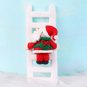 Christmas Cake Decorations Forest Moon Santa Claus Cake Plug-in Christmas Snowman Christmas Dessert Table Cake Topper - Product Image 6