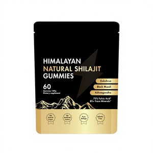 Gummies de Shilajit Naturel de l'Himalaya avec Acide Fulvique, Gokshrua, <span class=keywords><strong>Muesli</strong></span> Noir et Ashwagandha – Vente en Gros et Marque Privée OEM - Product Image 1