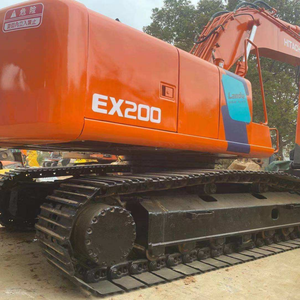 Excavatrice Hitachi EX200 d'occasion, poids opérationnel de 20 tonnes, moteur, boîte de vitesses, pompe, roulement, composants principaux du PLC en stock - Product Image 3