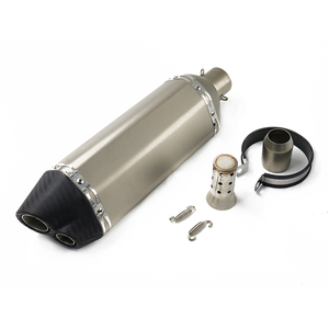 Nouveau pour moto 750, acier inoxydable, 51 mm, 60 mm, double échappement à glissière, système d'échappement arrière, silencieux - Product Image 1