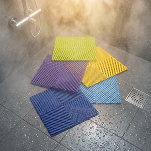 Dalles de sol carrées en polypropylène (PP) multi-usages, antidérapantes, imperméables et résistantes à l'usure, à emboîtement rapide, pour salle de bain et <span class=keywords><strong>garage</strong></span> - Product Image 5