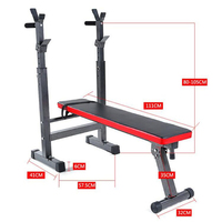 Banc de musculation pliable à vente directe d'usine, banc de musculation réglable pour haltères et barres