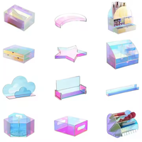 Boîte de Présentation en Acrylique Personnalisée Carrée, Coffret Décoratif avec Couvercle, Support d'Exposition Multifonction, Boîte de Rangement Cadeau, Organisateur Conteneur