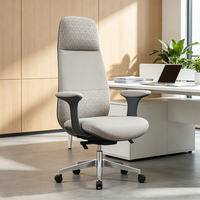 Chaise de bureau de luxe en placage de noyer de style mi-siècle, ergonomique et moderne, pour cadre commercial, vente en gros