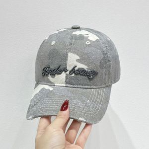 Gorra de Béisbol Desgastada con Camuflaje, Bordado Personalizado Vintage, 100% Algodón, Logotipo Deportivo, Estilo Americano, Tela de Encaje, Camuflaje de Verano 08 - Product Image 4