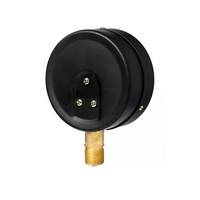 HUBEN Black Steel Case Brass Connection Mechanical Pressure Gauge 0-4Mpa Range 3-Year Warranty OEM Customization for Industrial
