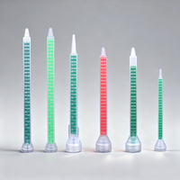 Embout mélangeur statique bicomposant pour époxy 10-19, en PP, pour moulage par rotation, en matériau dépoli, pour mélange AB