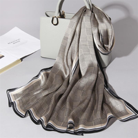 Écharpe en soie de mûrier de luxe Marque privée Designer Personnalisé 12mm Écharpes en soie de mûrier Certifiées OEKO-TEX 175*55
