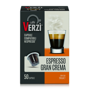 Capsule di Caffè Compatibili Nespresso 50 Verz ESPRESSO GRAN CREMA Accessori per Caffè e Tè [0,13/capsula] - Product Image 1