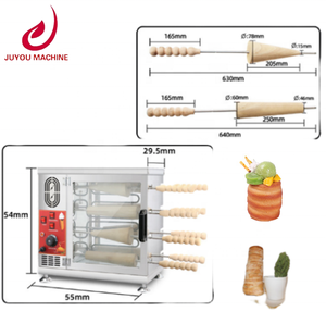 電気チムニーケーキオーブンベーカリーマシンKurtosKalacsオーブン電気ドーナツアイスクリームコーンメーカーチムニーケーキグリルオーブンマシン - Product Image 4