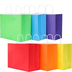 Large Size Reusable Kraft Paper <b>Handbags</b> Biodegradable Large Capacity Gift Bags Multipurpose Shopping and Party Bags - Product Image 1