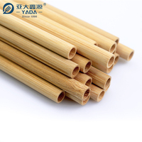 Pailles à boire en bambou naturel, biodégradables, qualité alimentaire, pailles pour boba, vente en gros, emballage en vrac, directement de l'usine