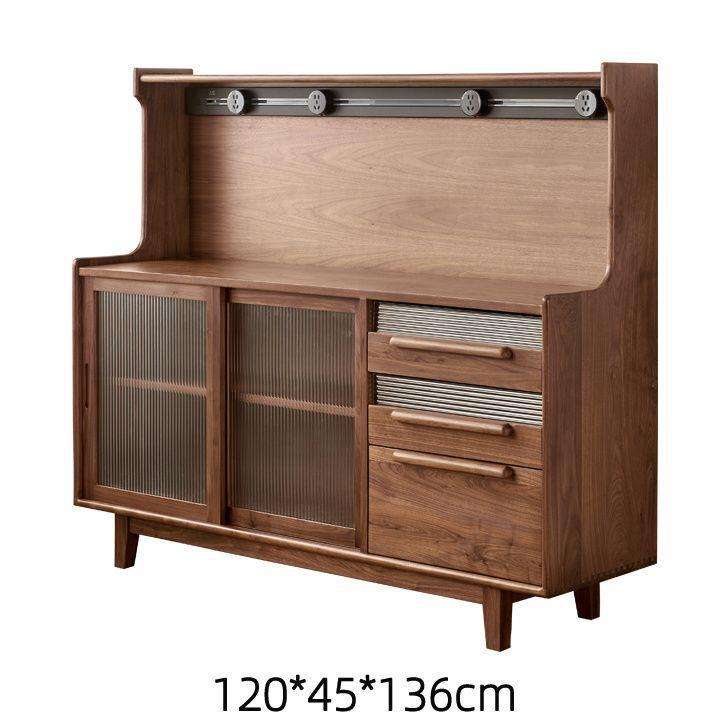 Couleur bois noyer, 120*45*136 (avec rail électrique)