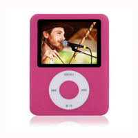 Lecteur MP3 MP4 avec écran TFT de 2,0 pouces, lecteur de musique portable fin en alliage de zinc avec prise en charge de la carte TF