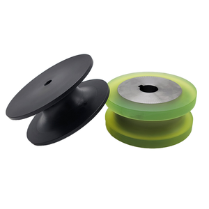 Ruedas motrices recubiertas de poliuretano con chavetero de orificio pasante, rodillos transportadores de núcleo de aleación de aluminio - Product Image 5