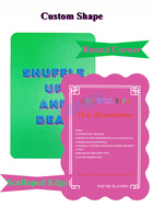 Mélangeur de tuiles de mahjong américain à motif de plateau d'échecs, accessoire de mahjong pour le mélange de cartes, impression recto-verso