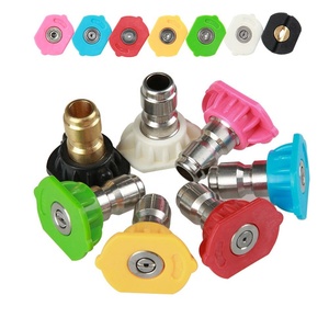 Buse de pulvérisation, 7 pièces, 1/4 pouces, connexion rapide, pistolet de lavage à <span class=keywords><strong>haute</strong></span> <span class=keywords><strong>pression</strong></span>, pointes de nettoyage 4000 Psi, accessoires de nettoyage, livraison gratuite - Product Image 3