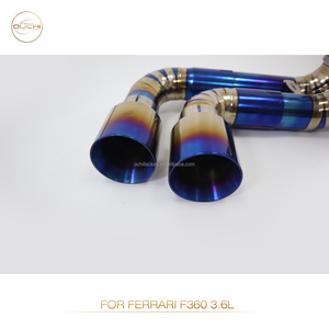 Système d'échappement en titane OUCHI Performance Catback pour <span class=keywords><strong>Ferrari</strong></span> F360 3.6L Silencieux avec soupape Pièces de performance automobile - Product Image 6