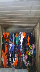 เสื้อทีเชิ้ตสีเข้มแนวอุตสาหกรรมผ้าขี้ริ้วขนแกะขนาดเล็ก10กก. เศษผ้าสำหรับทำความสะอาดขยะสิ่งทอใช้ในทะเล - Product Image 3