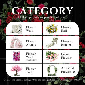 Promise Glamorous Sequined Artificial Flower Runner for Red Carpet Events and VIP Celebrations - Product Image 5