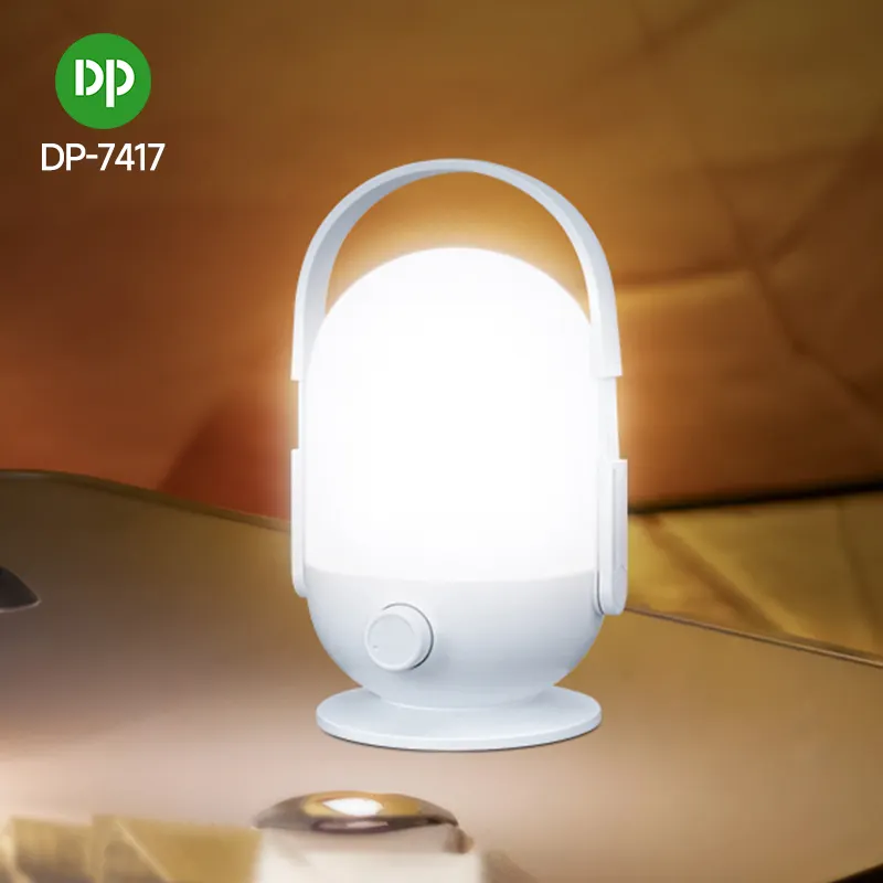 Schnell ladung Kunststoff Outdoor Tragbare USB Wiederauf ladbare 360 Glow Einstellbare LED Camping Laterne Licht