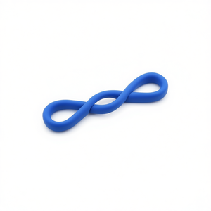 Blue TPE Figure-Eight Resistance <b>Exercise</b> <b>Band</b> - Product Image 3