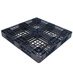 Palette en plastique LHTP 0231, entrée 4 voies, hauteur 120 mm, charge statique 3000 kg, charge dynamique 1t, pour utilisation avec chariot élévateur en entrepôt - Product Image 3