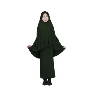 Wholesale abaya islamic muslim dress boys-Kids islamic long dress hijab muslim girl dress baby islamic clothing Burqa abaya muslim dresses
