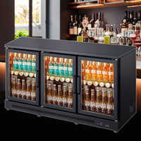 Refroidisseur de bière portable de haute qualité à température unique, sous comptoir, 4 portes, contrôle numérique de la température, acier inoxydable, classe énergétique A+
