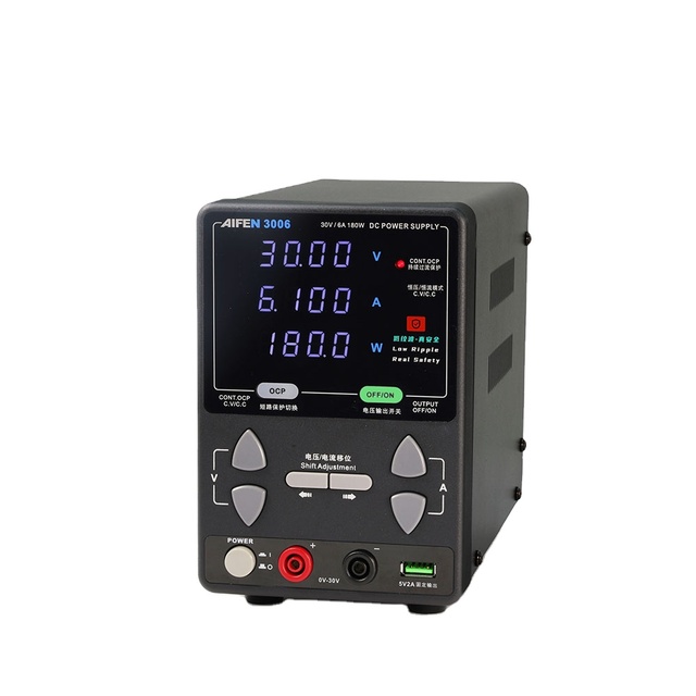 Hycells 3006 DC Power Supply 30V 6A Lab Bench Encoder Regulation with Voltage Regulator Switch for Mobile Phone Lab Applications