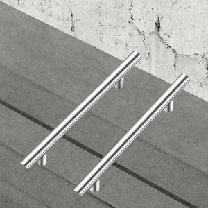 Manijas Modernas de Acero Inoxidable con Acabado Níquel Cepillado para Cajones y Puertas de Gabinetes, Tipo T, para Apartamentos, Dormitorios, Baños y Cocinas, Fáciles de Instalar - Product Image 3