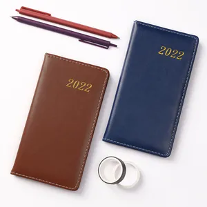 Hot bán kế hoạch tùy chỉnh in ấn 100pcs A6 PU mềm da máy tính xách tay 2022 quy hoạch