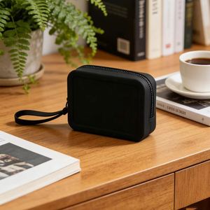 กระเป๋าซิลิโคนสั่งทำโลโก้จำนวนมาก เป็นมิตรกับสิ่งแวดล้อม กันน้ำ แฟชั่นสำหรับผู้หญิง กระเป๋าใส่เครื่องสำอางแบบซิป - Product Image 2
