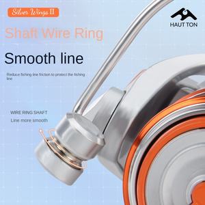 Hao Dun SW Silver Wing <span class=keywords><strong>II</strong></span> generación carrete giratorio Metal alta velocidad 5,2 1 Relación de engranaje 6 rodamientos mano derecha océano playa pesca - Product Image 4