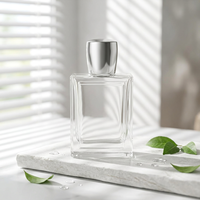 Botol Parfum Semprot Kaca Bening Fairy FR449 Terbaru, Penjualan Panas, dengan Hot Stamping, Pasokan Langsung Pabrik