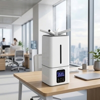 Brumisateur Électrique Ultrasonique 15L pour Ferme Champignonnière et Serre, 3 Buses, Contrôle Intelligent de l'Humidité, Télécommande, Brume Industrielle