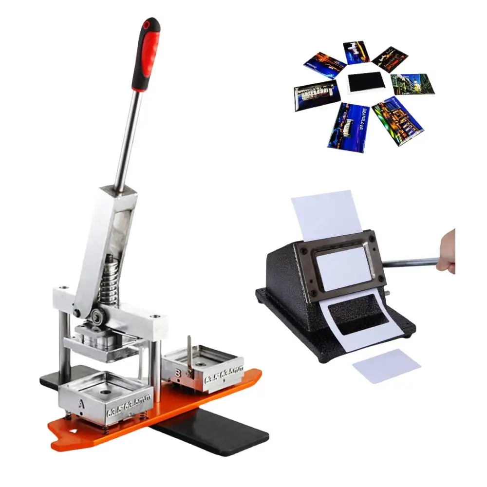 Square button badge machine card cutting machine manual paper cutter magnet photo machine