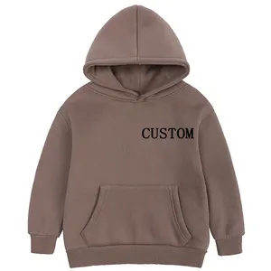 도매 주문 무거운 면 양털 스웨터 우연한 보통 hoodie 아이를 위한 밧줄 특대 까마귀 없음