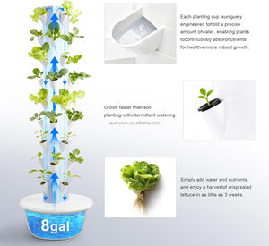 Système de culture hydroponique et aéroponique vertical à 11 niveaux, arrosage automatique, serre intérieure <span class=keywords><strong>pour</strong></span> plantes - Product Image 3