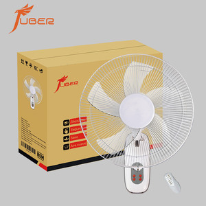 Ventilador de Pared <span class=keywords><strong>JUBER</strong></span> de 16 Pulgadas, Diseño Nuevo, Color Blanco, con Control Remoto, Rejilla Protectora y Función de Colgado - Product Image 1