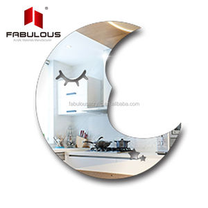 <span class=keywords><strong>Espejo</strong></span> decorativo de pared grande contemporáneo para el hogar, hoja acrílica negra fabulosa, <span class=keywords><strong>efecto</strong></span> <span class=keywords><strong>espejo</strong></span> plateado, pegatina de pared adhesiva fácil - Product Image 2