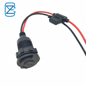 ที่ชาร์จ USB และช่องจุดบุหรี่แบบกันน้ำ IP68 12V-24V DC พร้อมฟิวส์ในตัวและชุดสายไฟสำหรับเรือเดินทะเล รถบ้าน รถบรรทุก - Product Image 3
