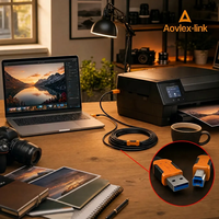 Câble de rallonge USB 3.0 Type A mâle vers Type B mâle Câble de rallonge actif USB 3.0