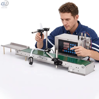 Machine de remplissage de liquides en continu à commande numérique avec pompe à diaphragme électrique automatique, capteur, moteur et PLC pour la vente en gros en ligne