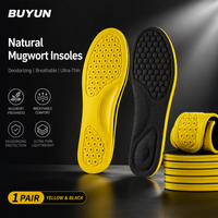 Semelles intérieures respirantes ultra-fines et flexibles en nid d'abeille d'armoise et de miel, désodorisantes, pour chaussures de sport et décontractées